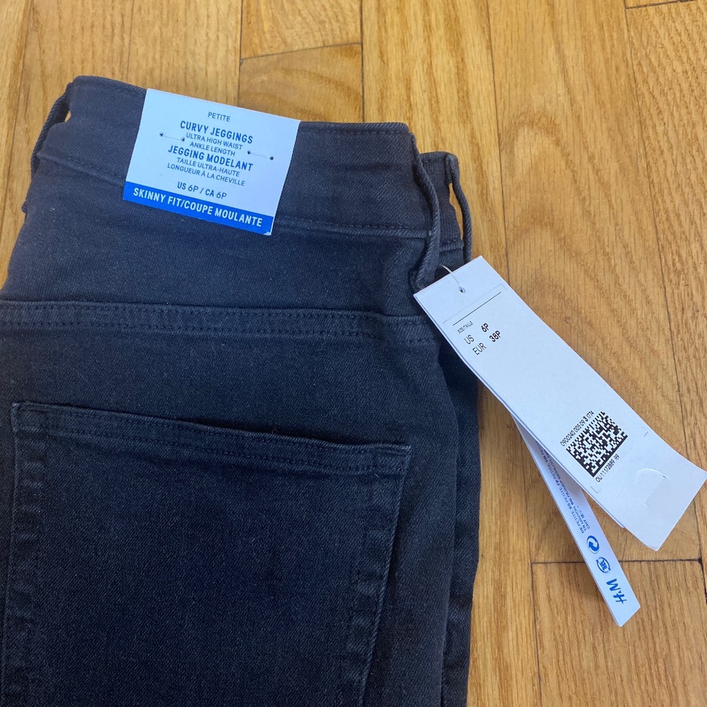 H&M Curvy Jeggings, Ultra High Waist, Ankle Length - 6P